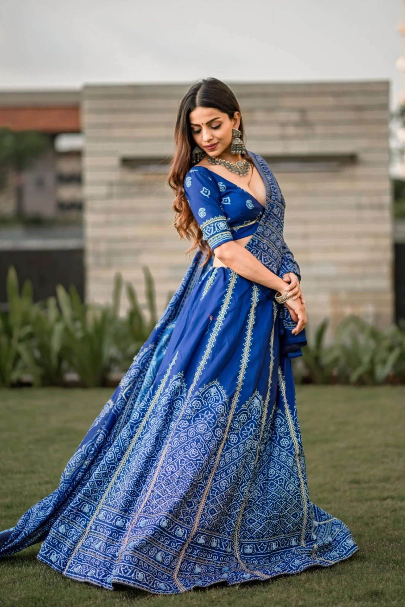 Amazing Bandhani Print With Gota Patti Work Traditional Lehenga Choli - Image 7