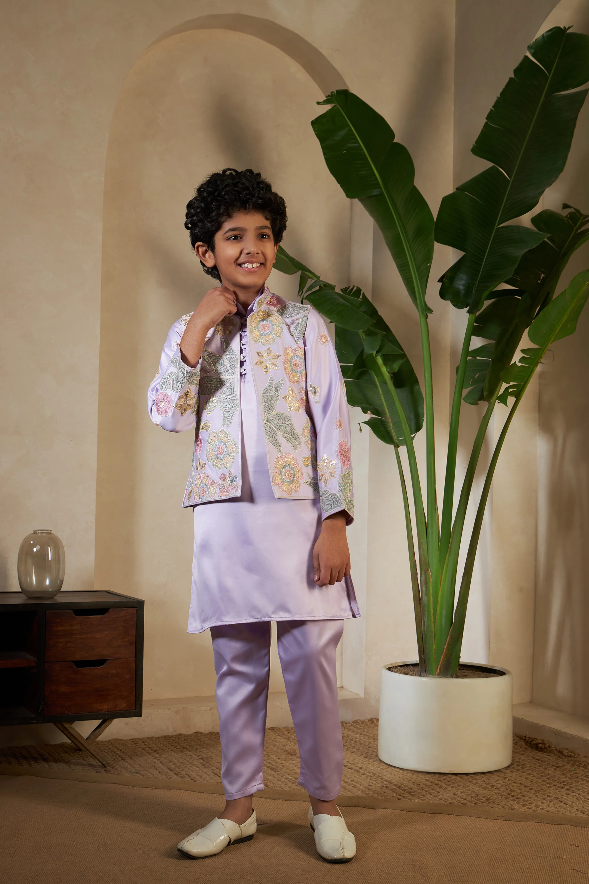 Baby Pink Embroidered Carnival Set for Boys - Image 4