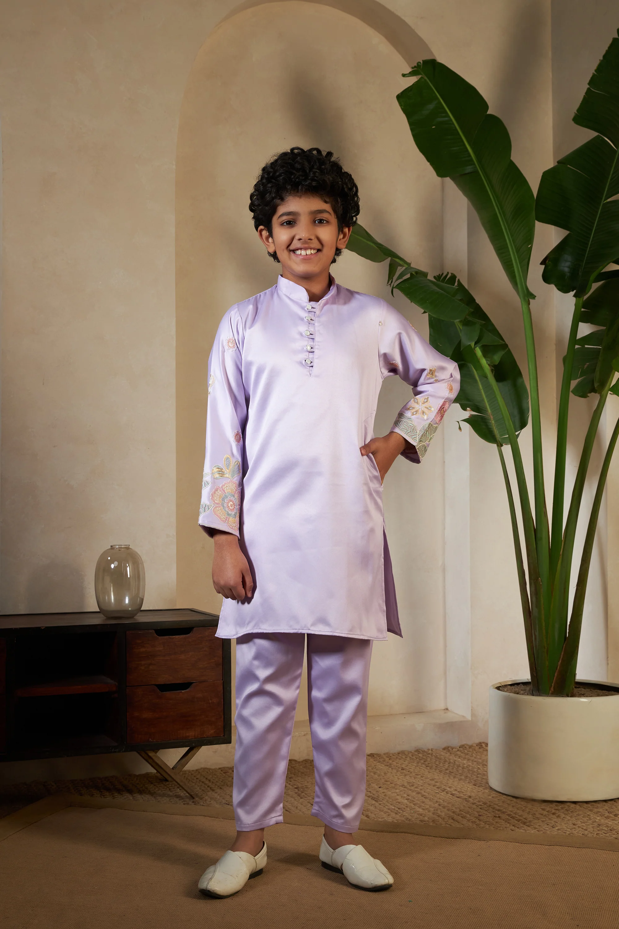 Baby Pink Embroidered Carnival Set for Boys - Image 8