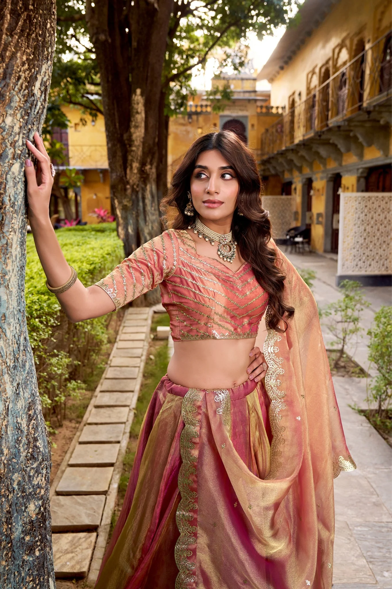 Carika Silk Designer Lehenga Choli Set With Embroidered Dupatta For Women - Image 2