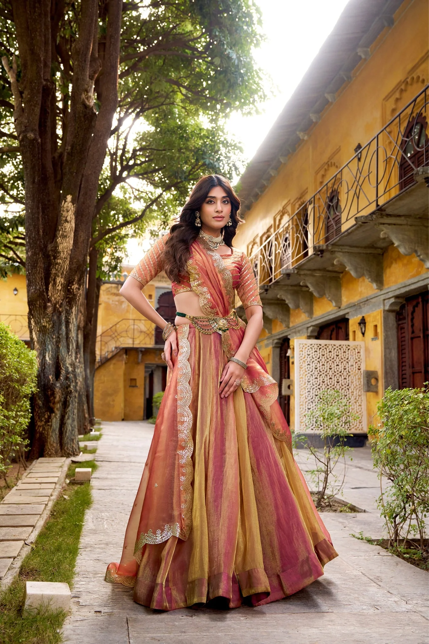 Carika Silk Designer Lehenga Choli Set With Embroidered Dupatta For Women - Image 4