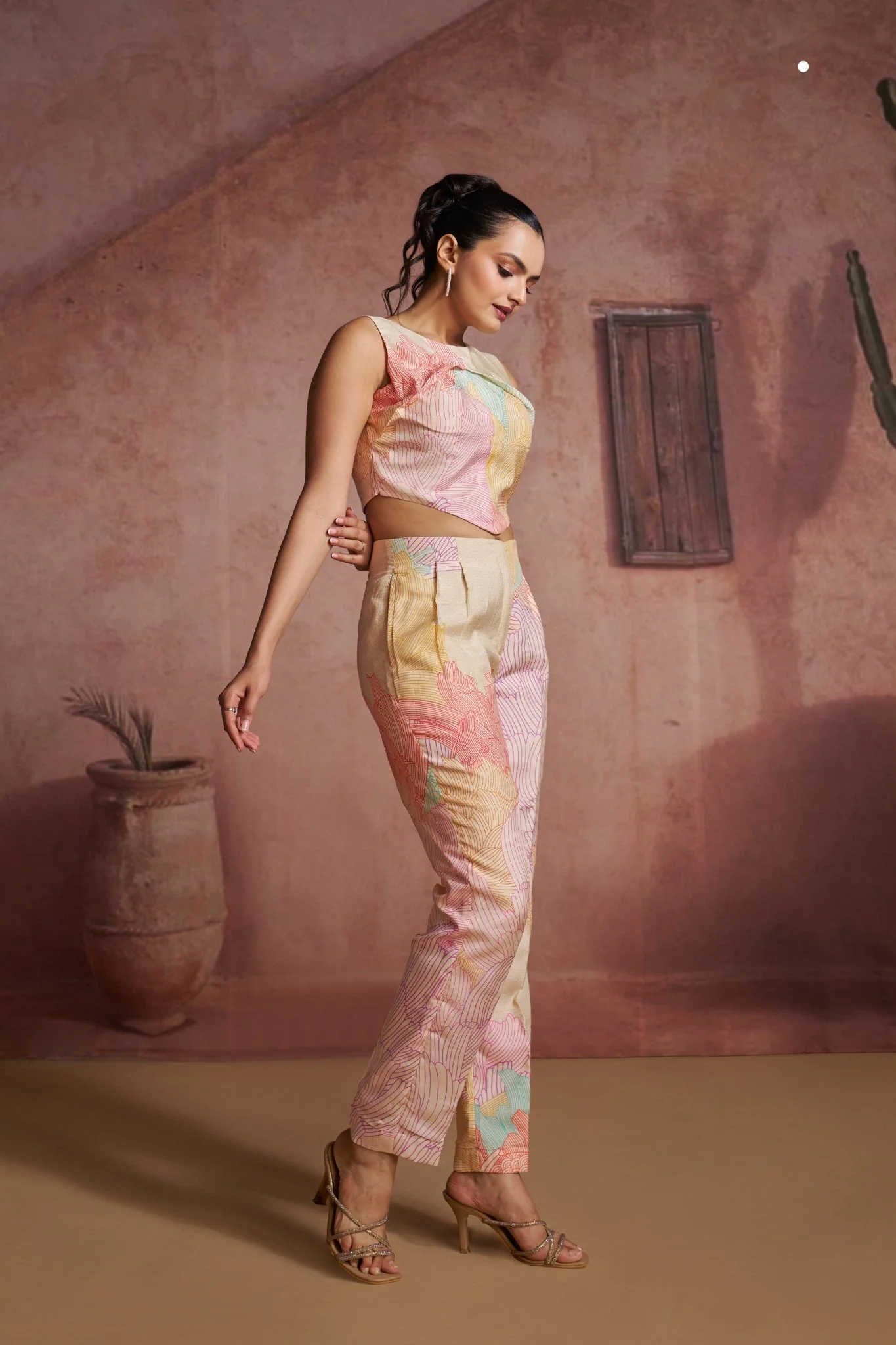 Classic Pure Muslin Silk Co-Ord Set - Image 4