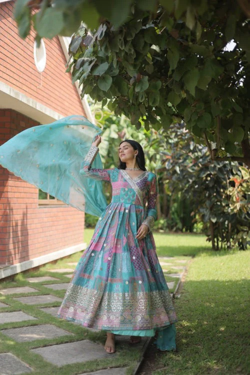Elegant beauty perfect designer readymade gown with dupatta collections - Image 22