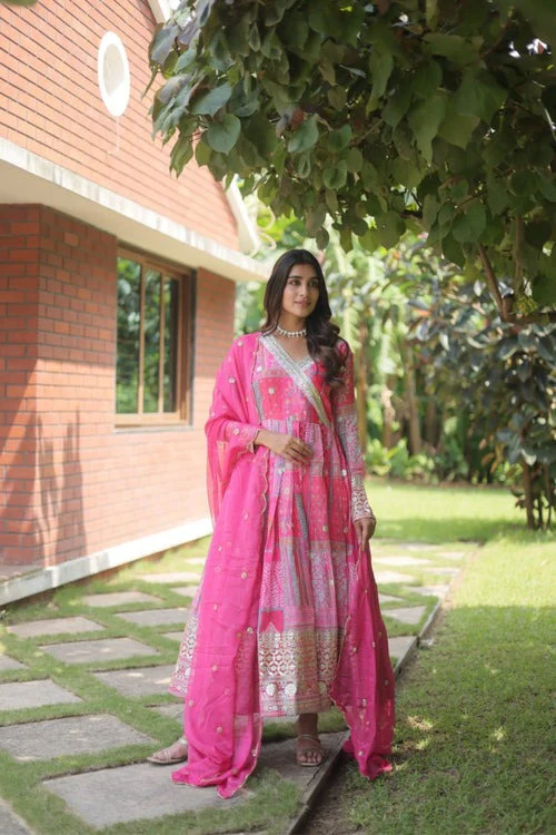 Elegant beauty perfect designer readymade gown with dupatta collections - Image 33