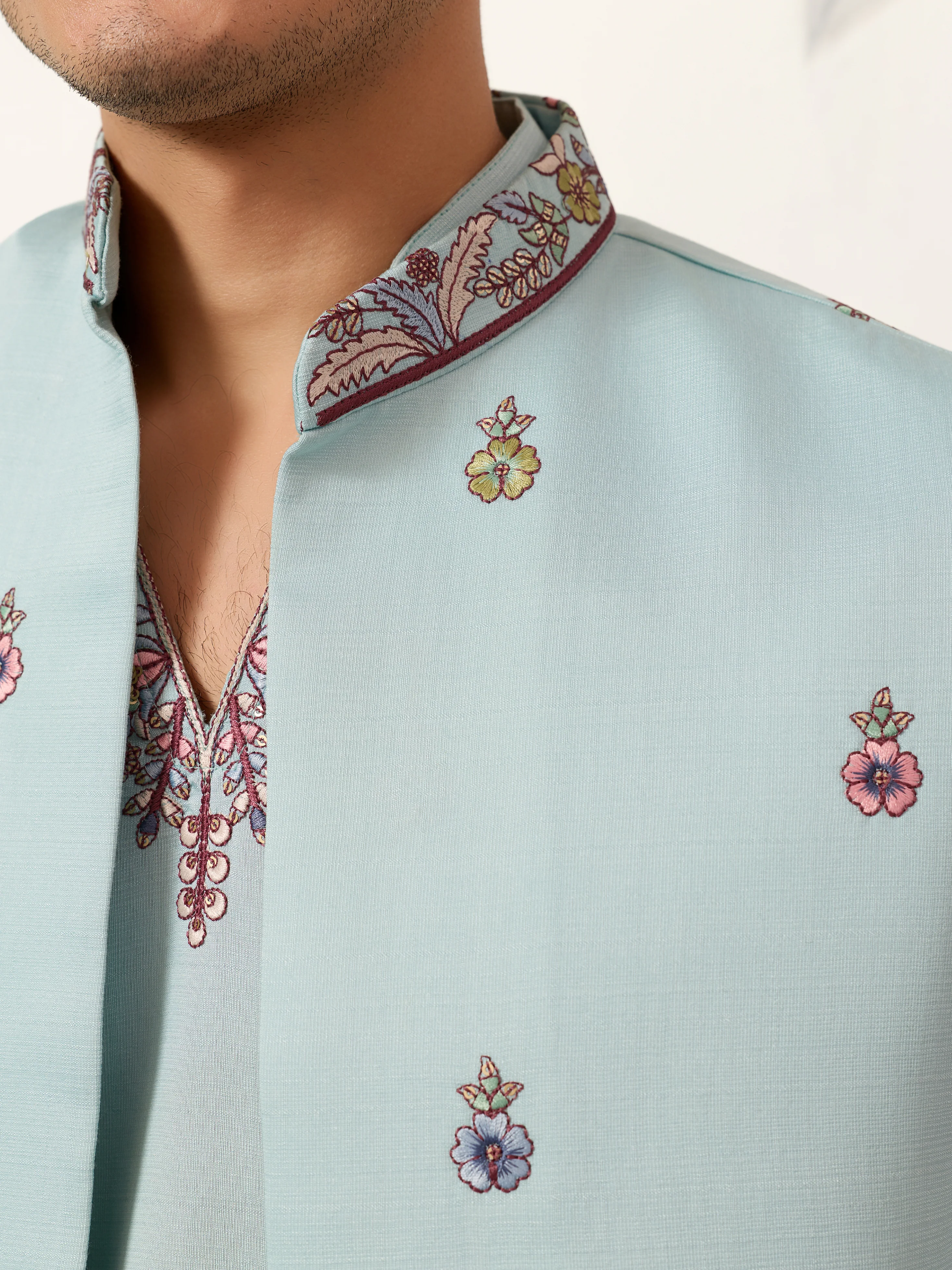 Elegant Groom Pista Koti Kurta Pant for Wedding Special - Image 3