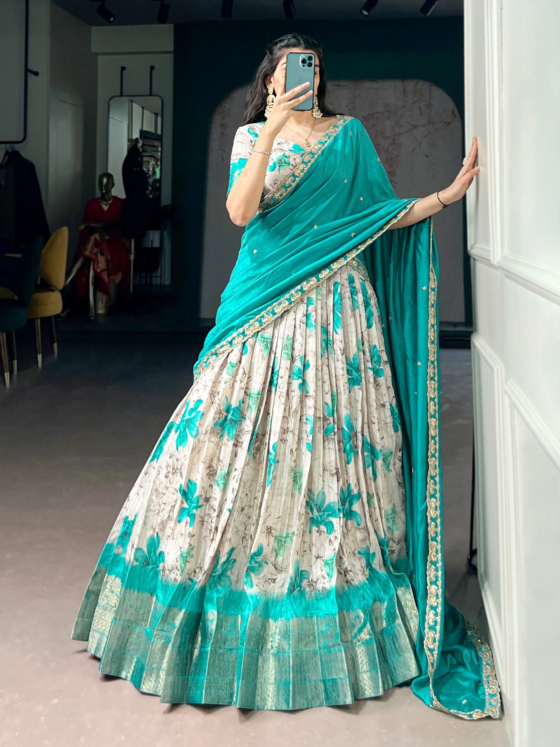 Festive Glam Dola Chex Zari Work Lehenga Choli Collection - Image 2