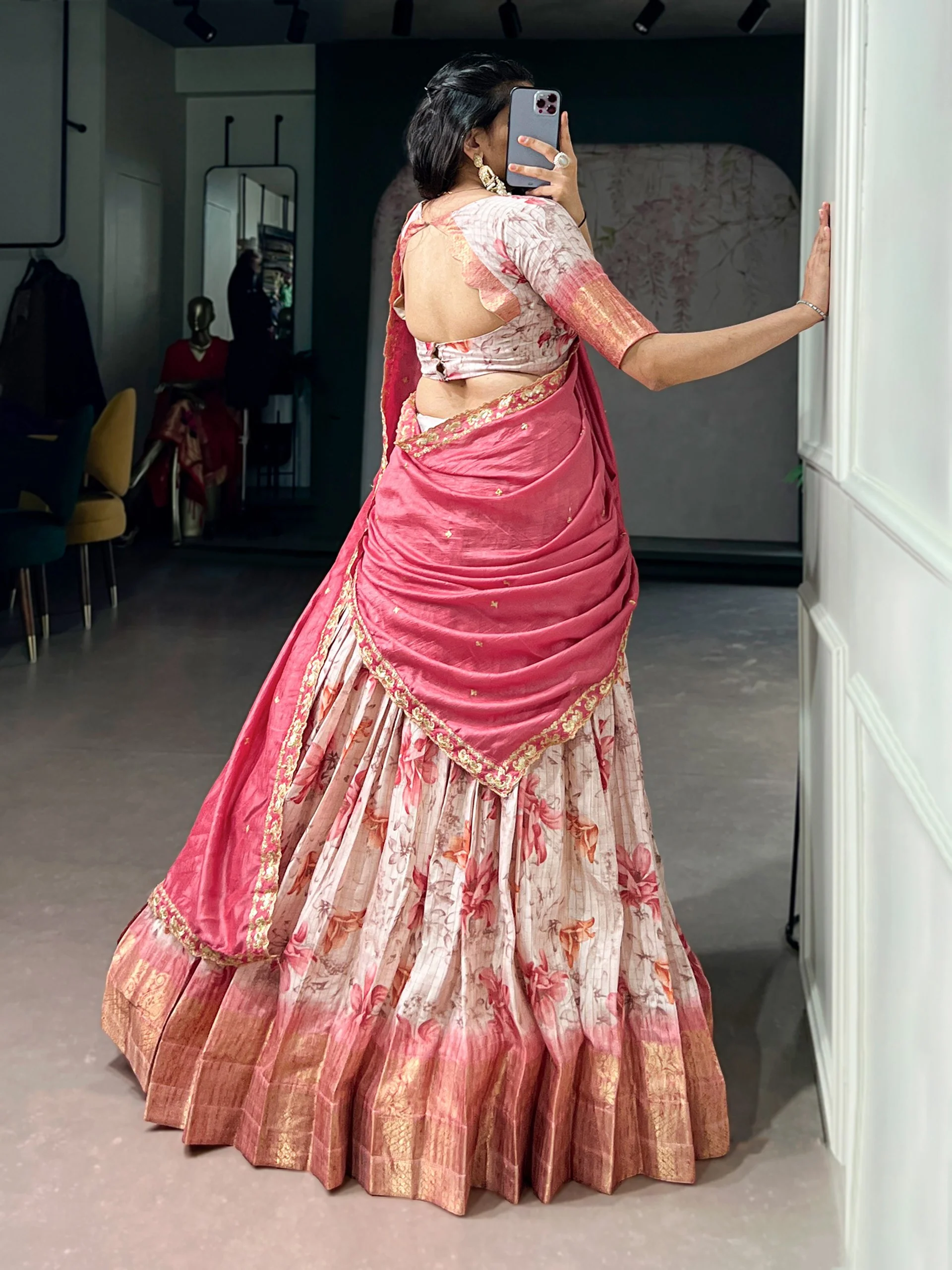 Festive Glam Dola Chex Zari Work Lehenga Choli Collection - Image 5