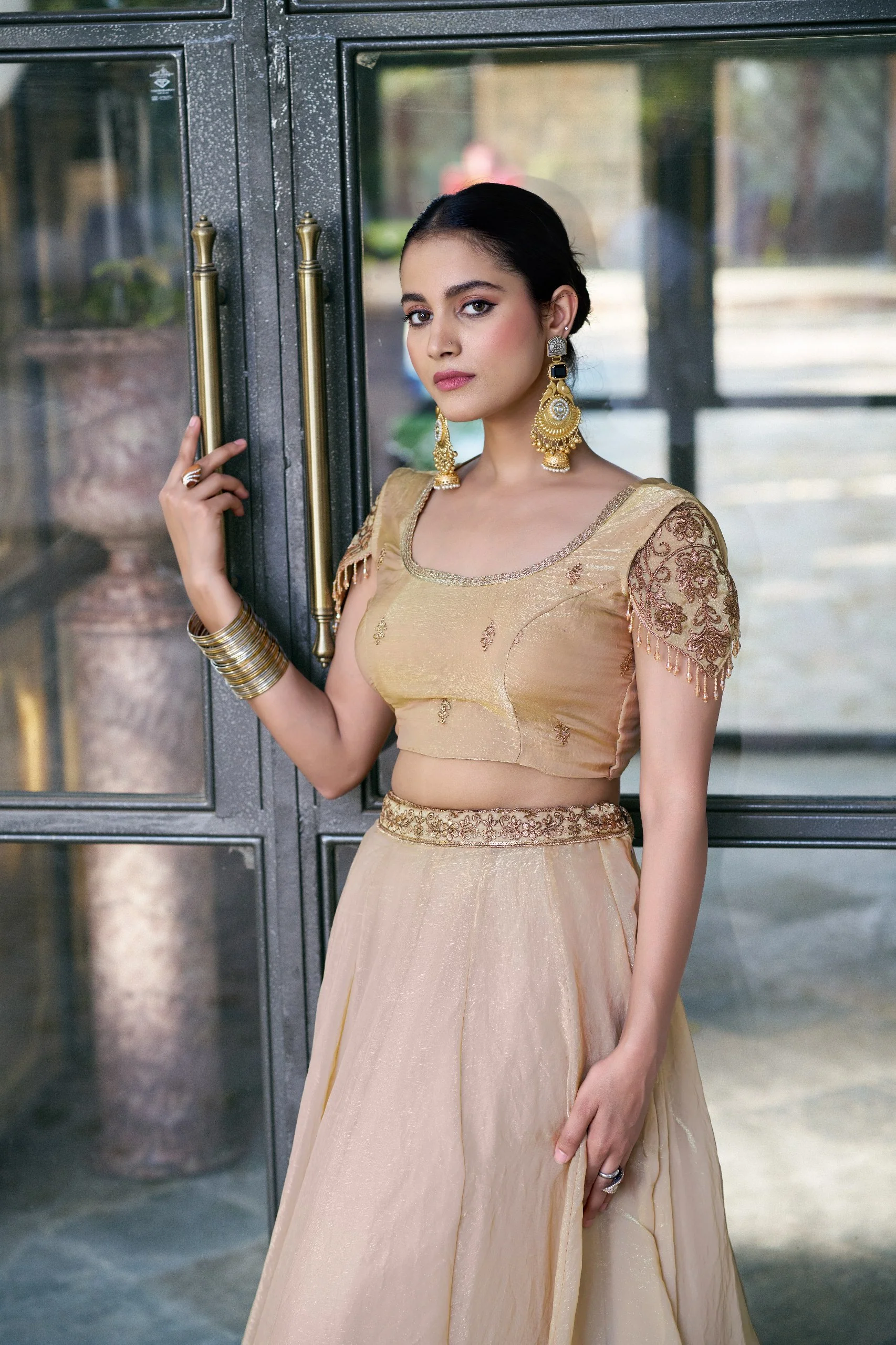 Festive Wear Fendi Thread Embroidered Lehenga Set for Women - Image 11