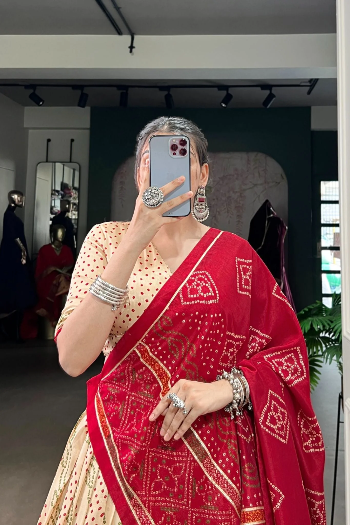 Glamorous Bandhej Print Lehenga Choli for Navratri And Weddings - Image 8