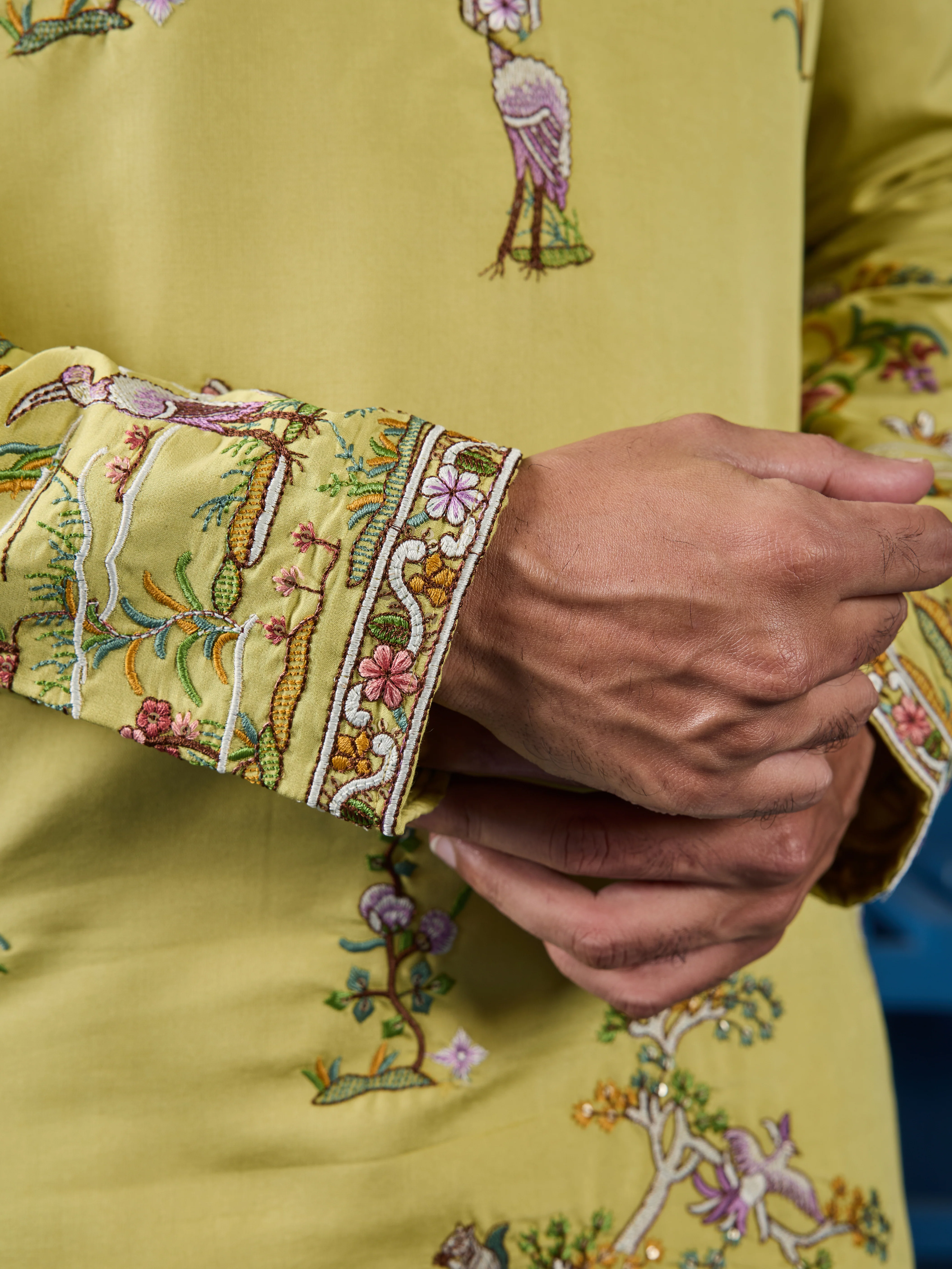 Haldi Special Yellow Outfit Kurta for Mens Wear Collection - Image 4
