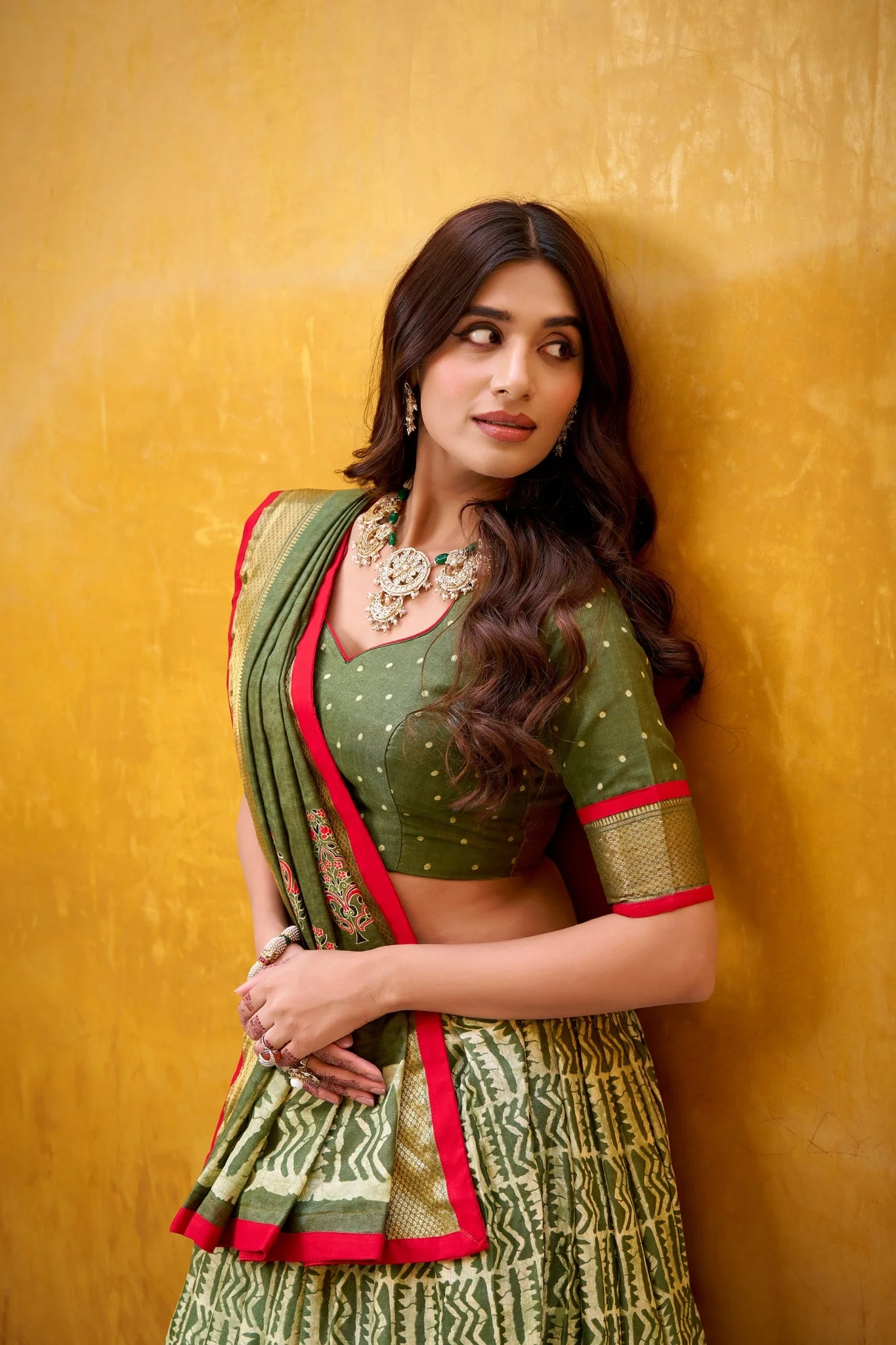 Heritage Batik Dola Silk Lehenga Choli - Image 14
