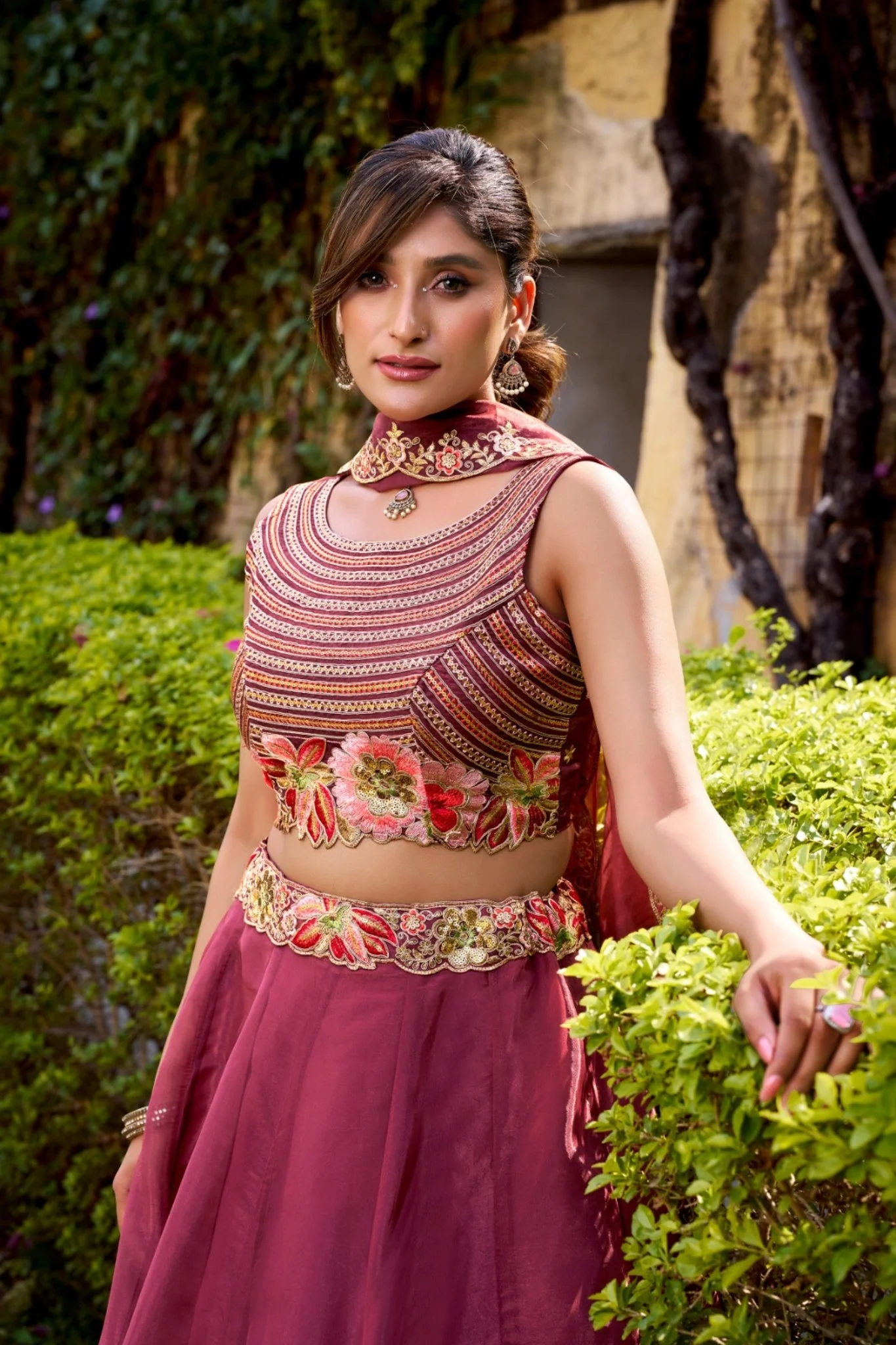 Imperial Chanda Silk Lehenga With Heirloom Embroidered Detailing - Image 3