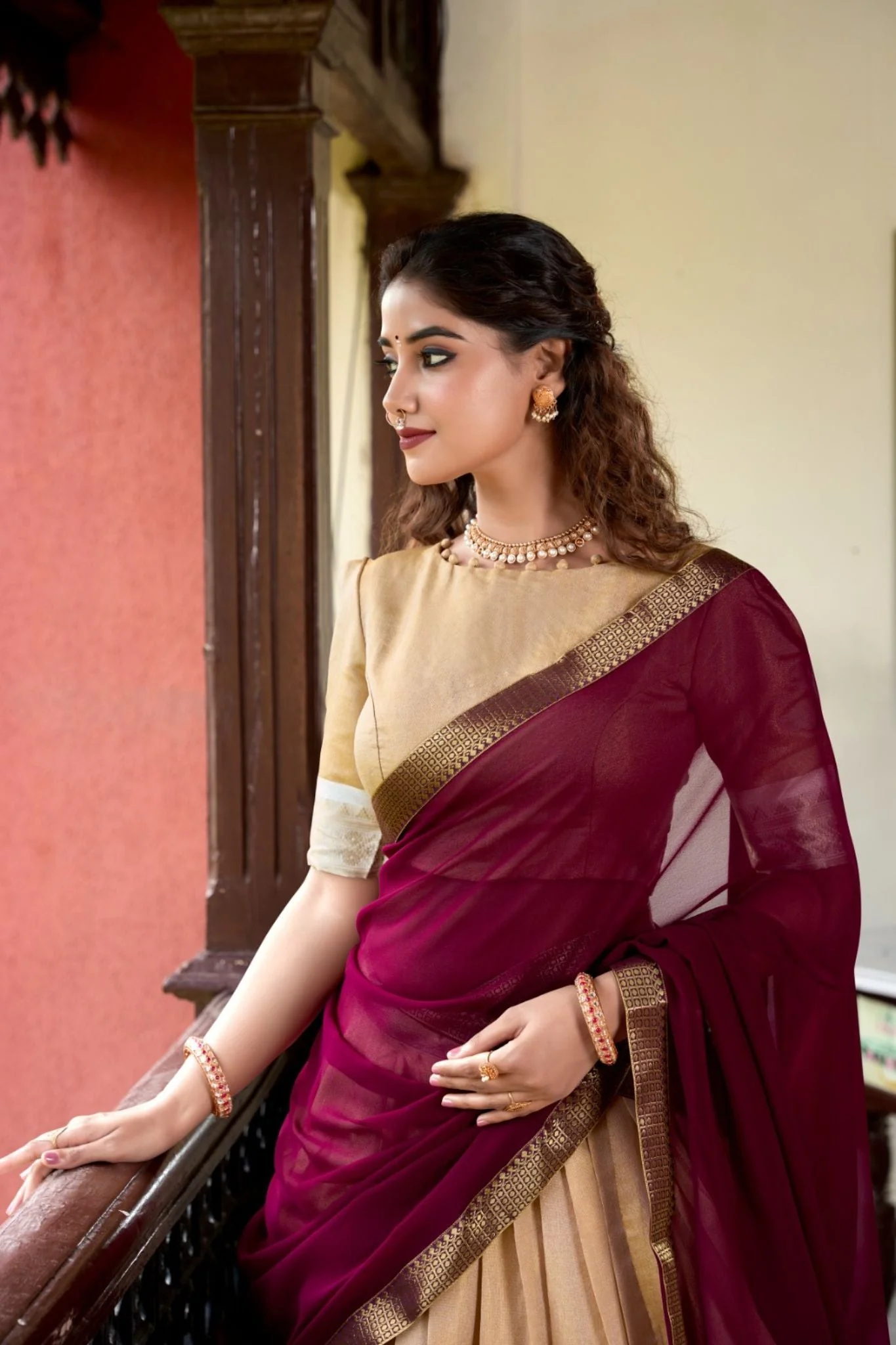 Kanchipuram Zari Weaving Work Lehenga Choli - Image 3
