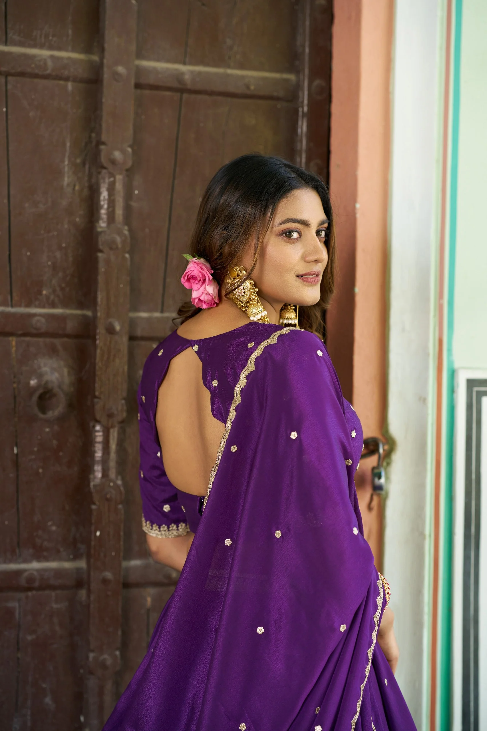 Luxury Chinon Heavy Flair Lehenga Collection for Special Occasions - Image 8