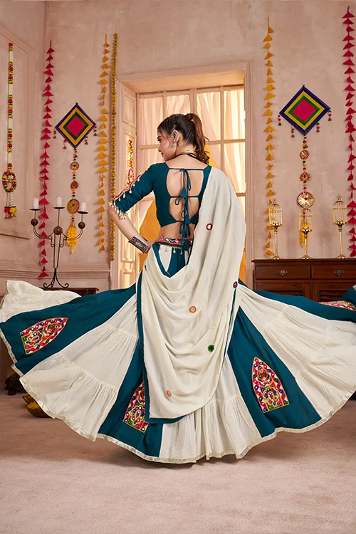 Multi Color Cotton Chaniya Choli for Navratri Dandiya Raas - Image 5