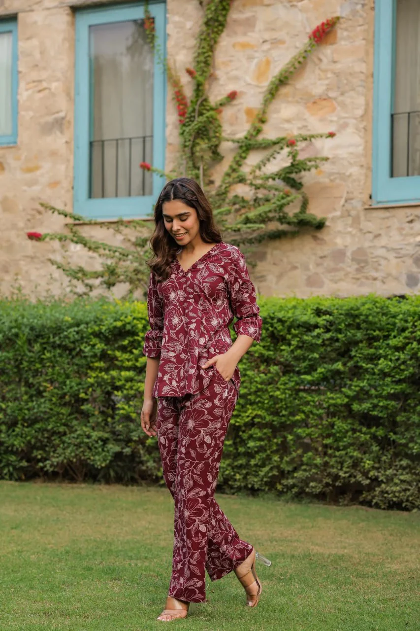 Muslin Top-Pant Co Ord Set - Image 8