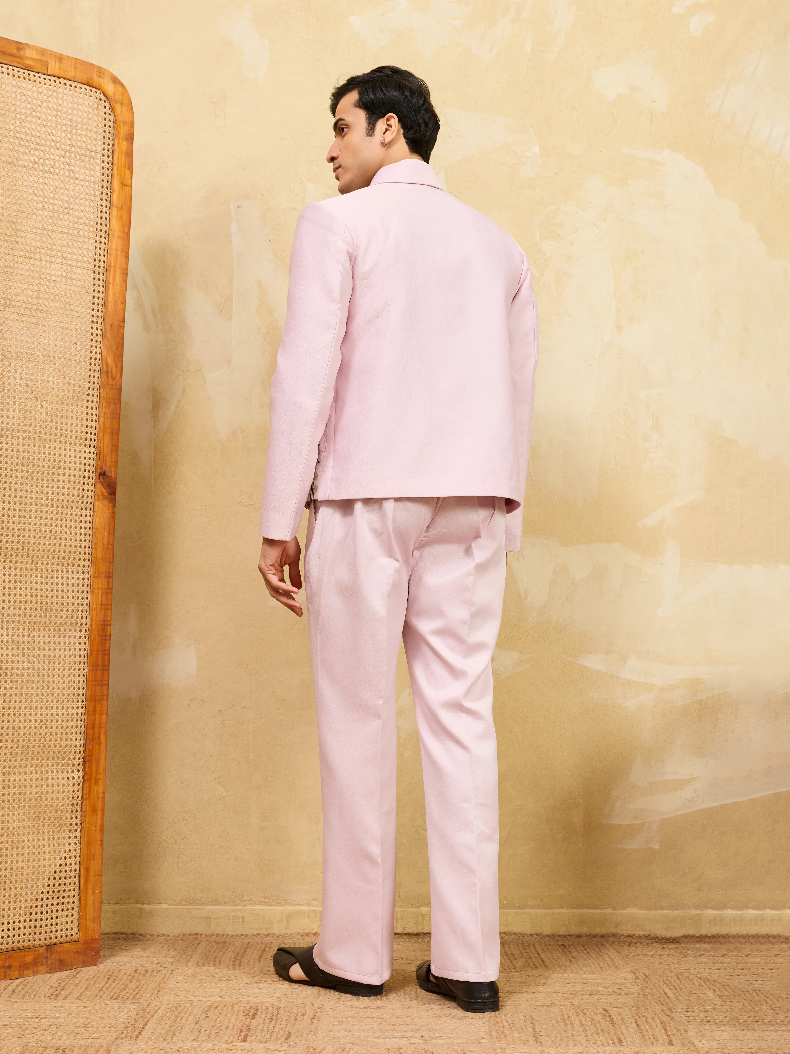 Pink Bomber Jacket with Pant for Men's - Image 6