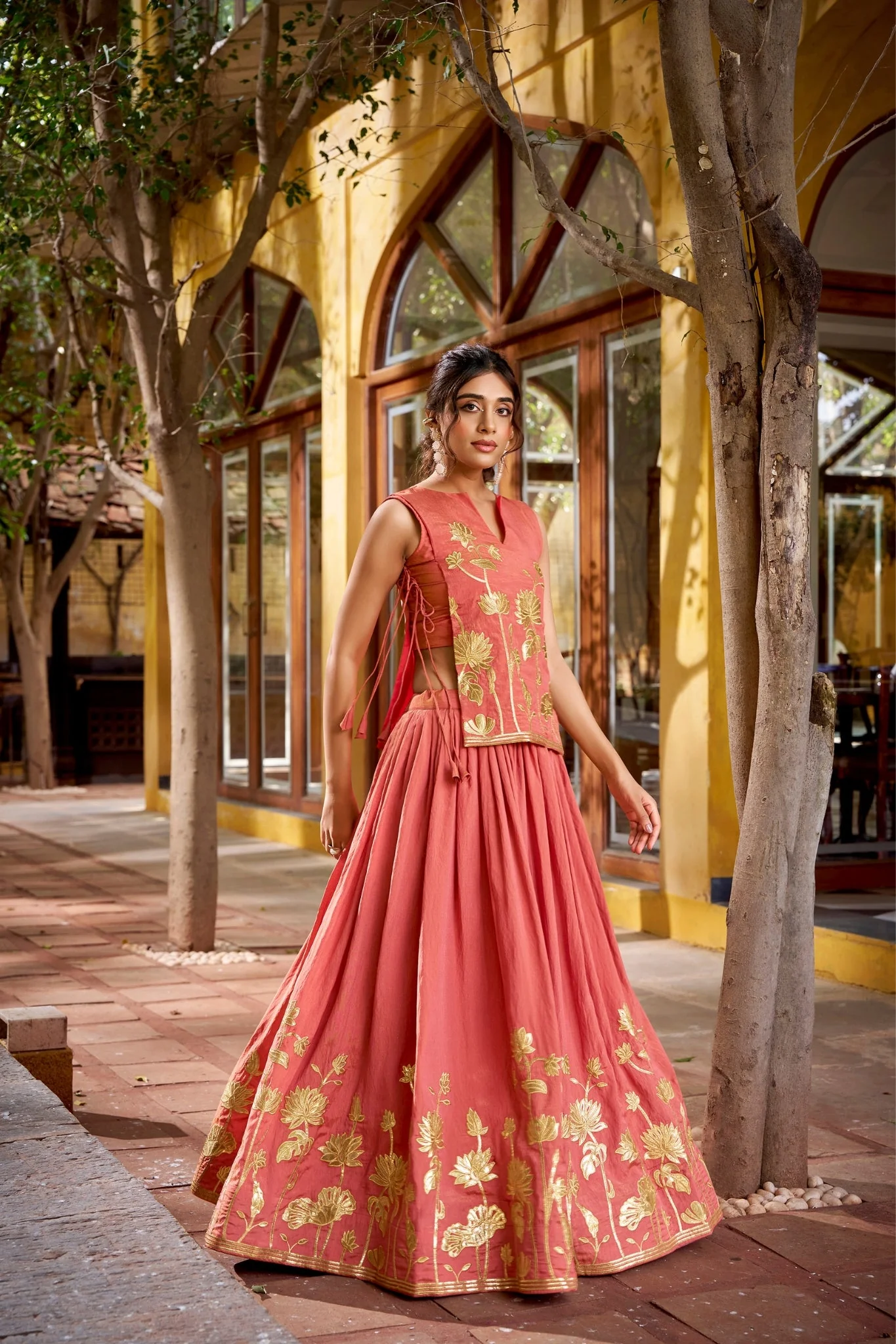 Pure Shimmer Embroidered Lehenga Co-Ord Set - Image 10
