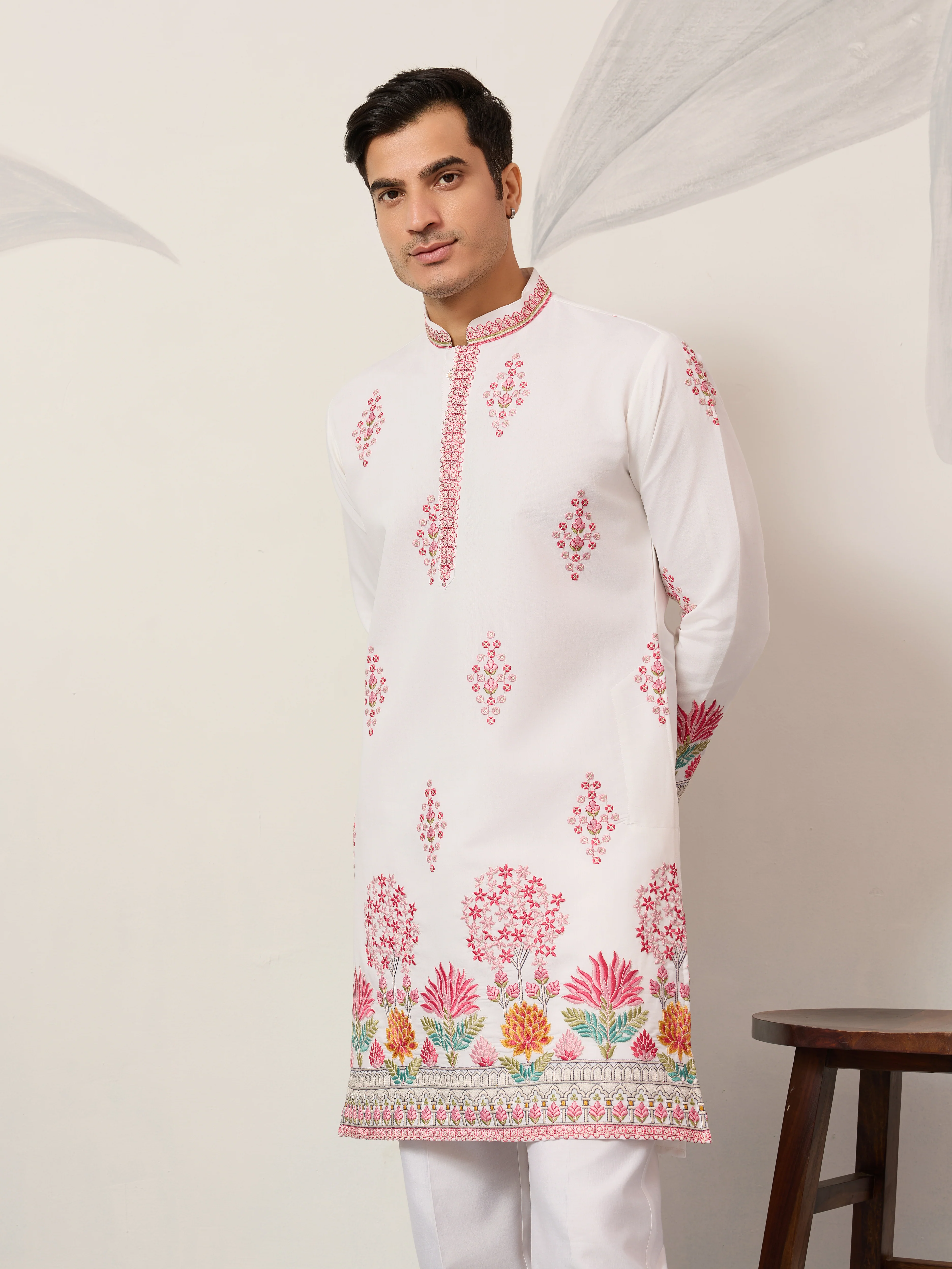 Royal Prince White Kurta Outfit for Mens Wear Collection - Image 2