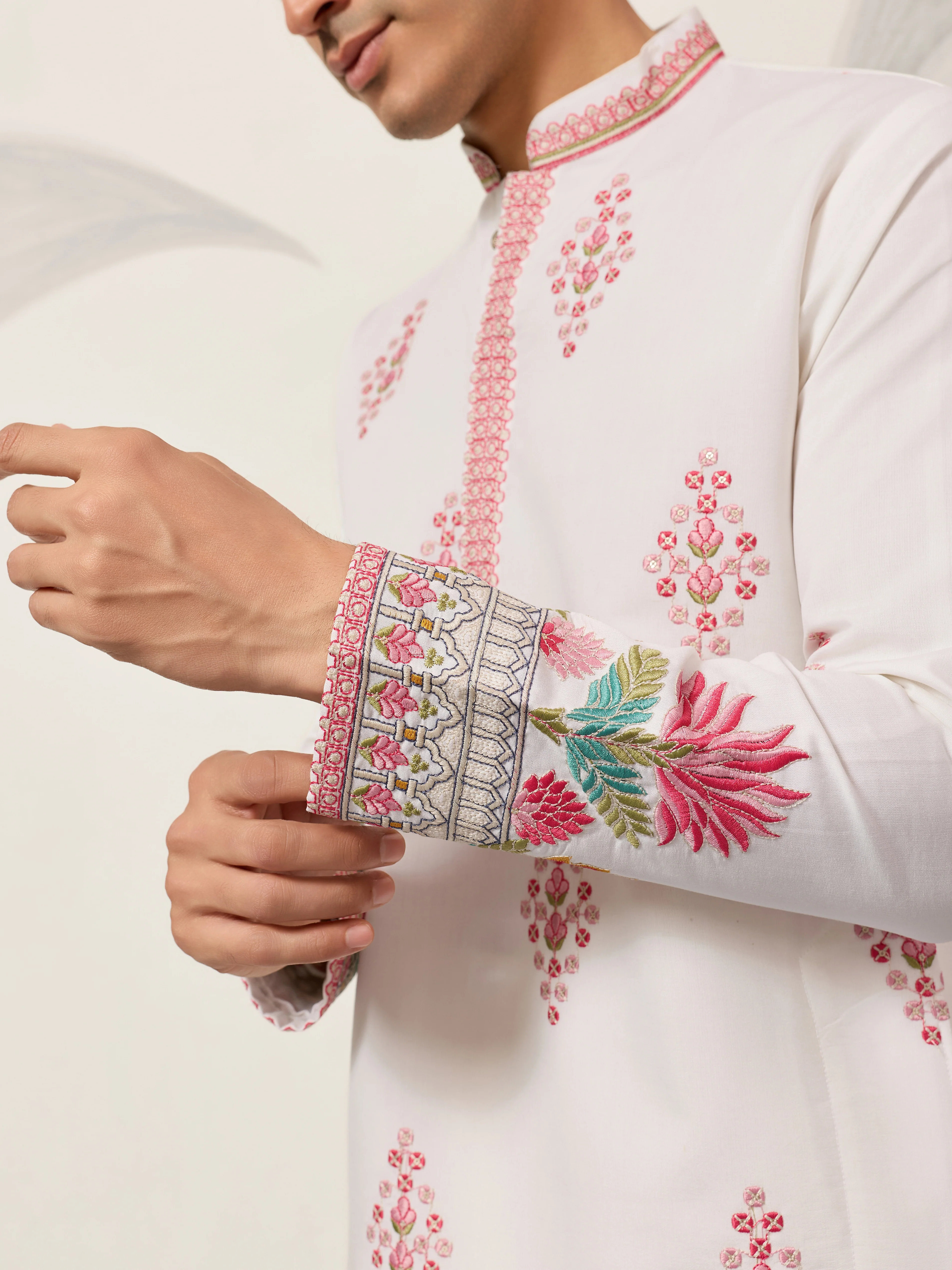 Royal Prince White Kurta Outfit for Mens Wear Collection - Image 6