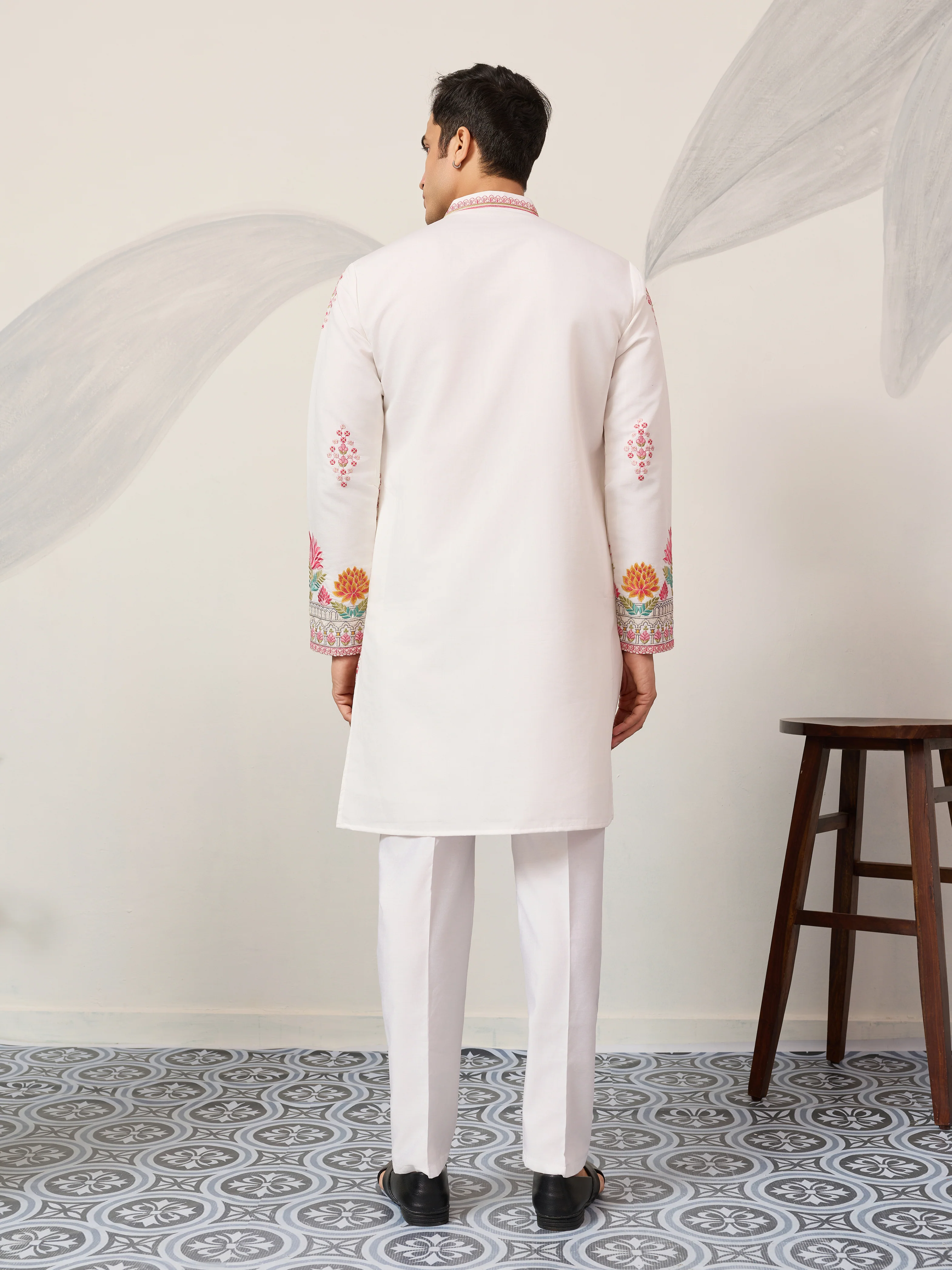 Royal Prince White Kurta Outfit for Mens Wear Collection - Image 7