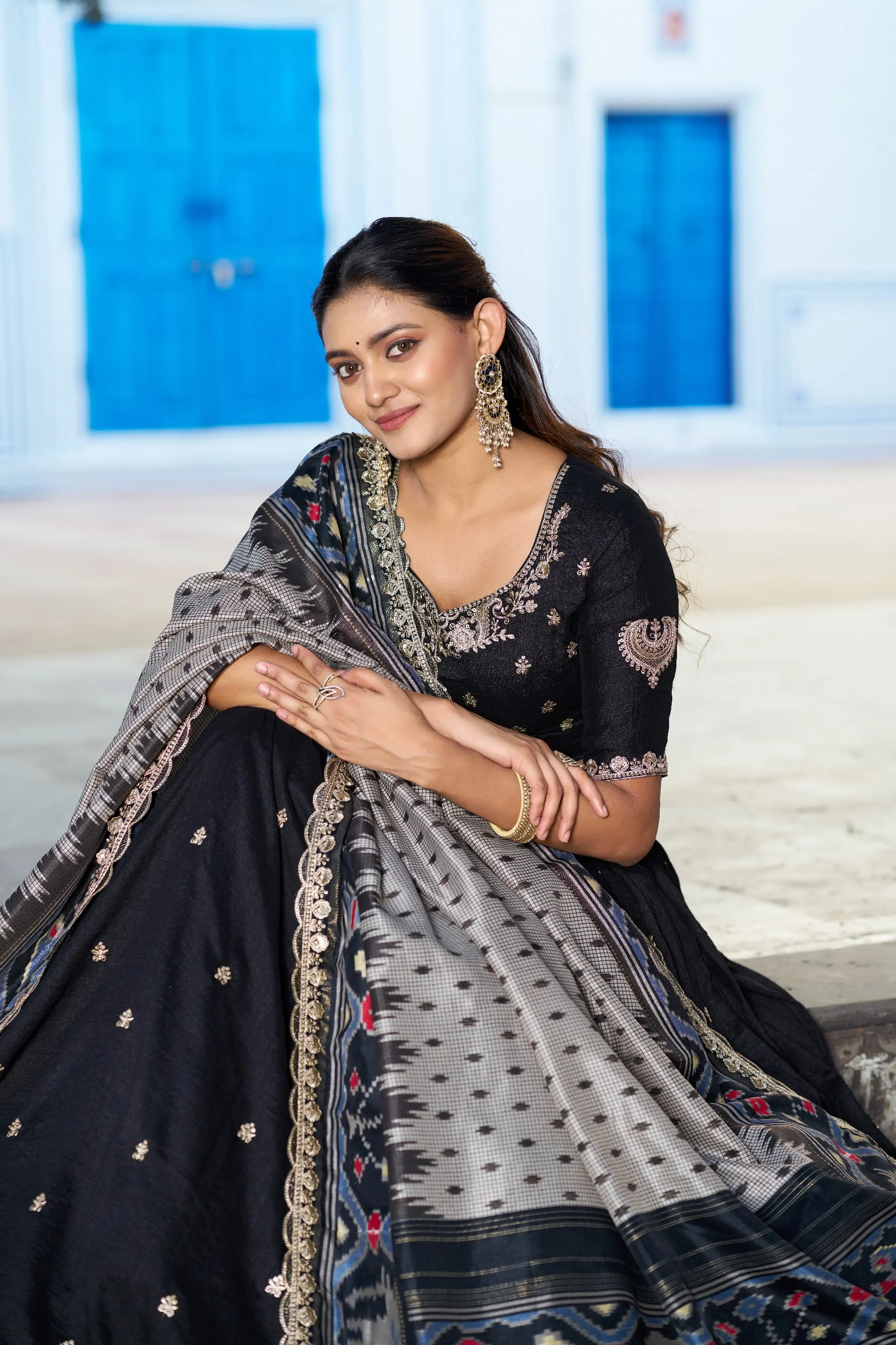 Royal Vichitra Silk Heavy Flair Lehenga with Designer Dupatta - Image 6