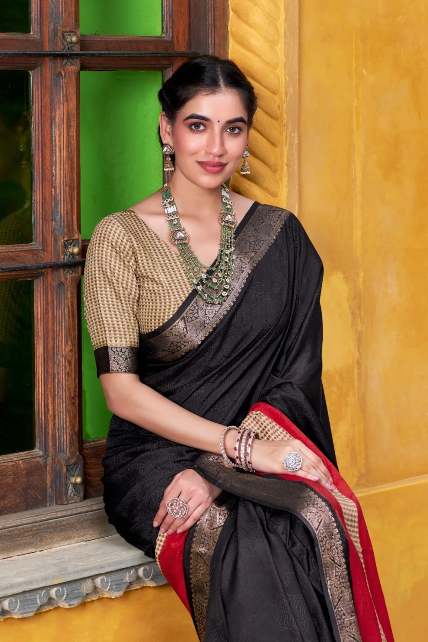 Royal Zari Cotton Saree Explore Tulip Ethnic Collection - Image 5
