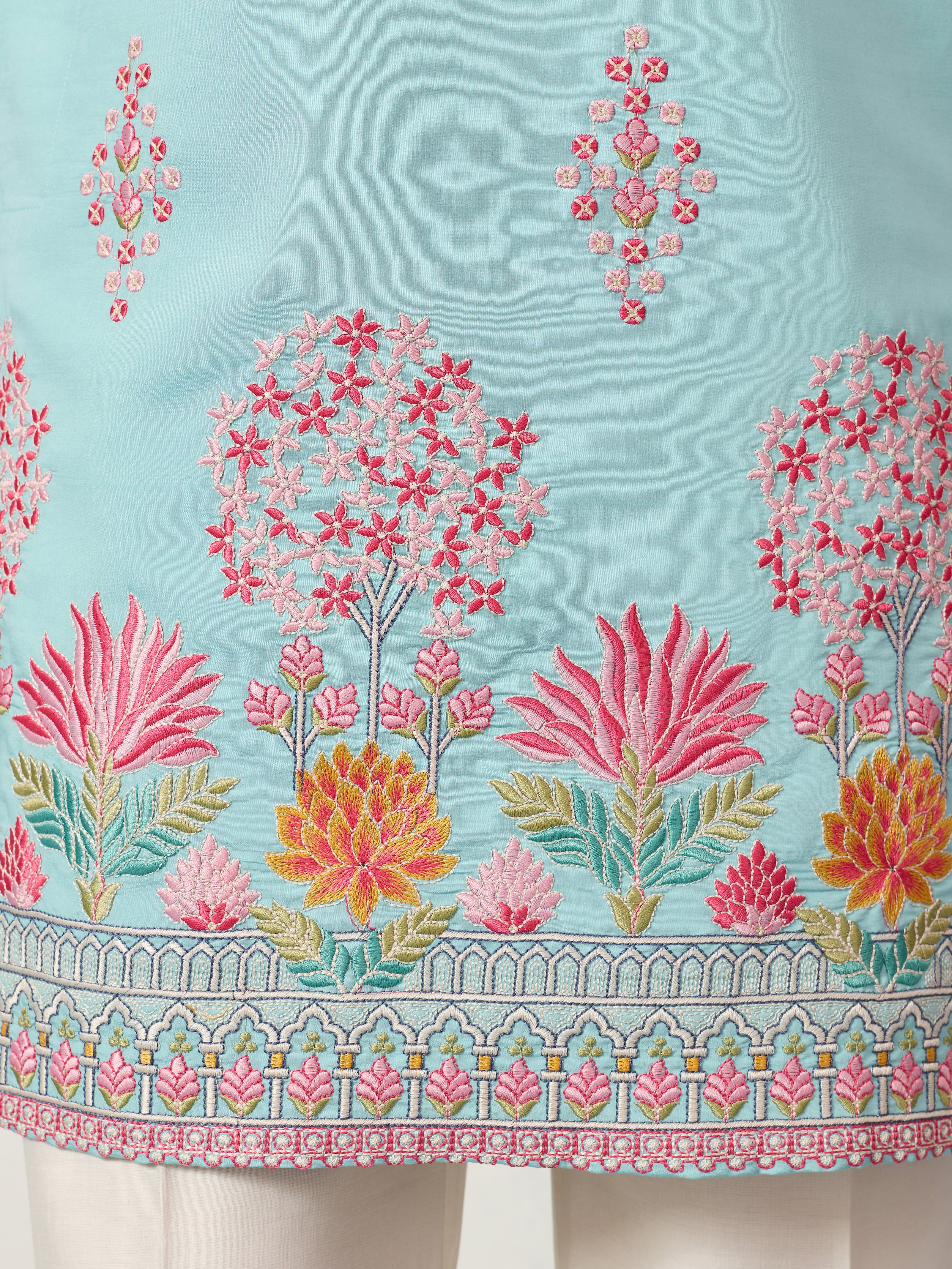 Sky Look Embroidered Work Ready made Mens Wear Kurta - Image 5