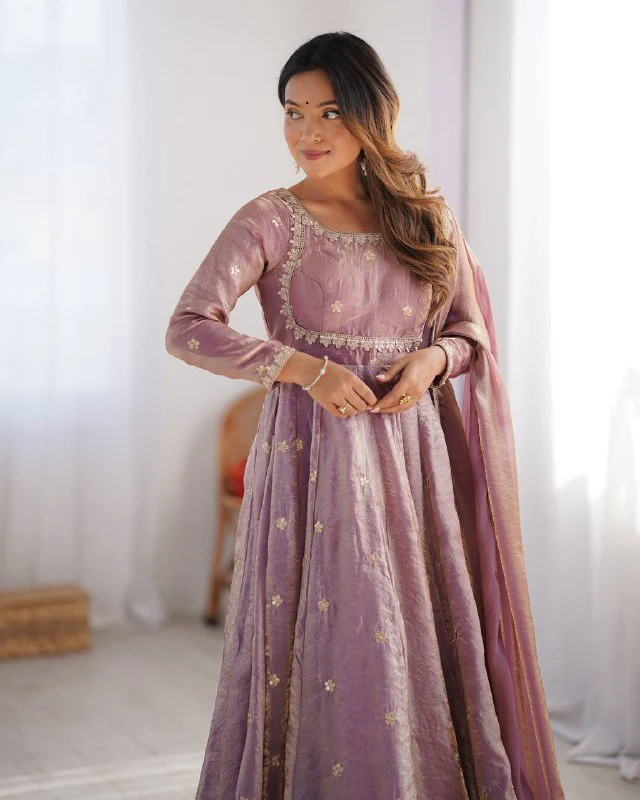 Stunning Fandy Silk with Coading & Sequence work Wedding Suit Set - Image 8