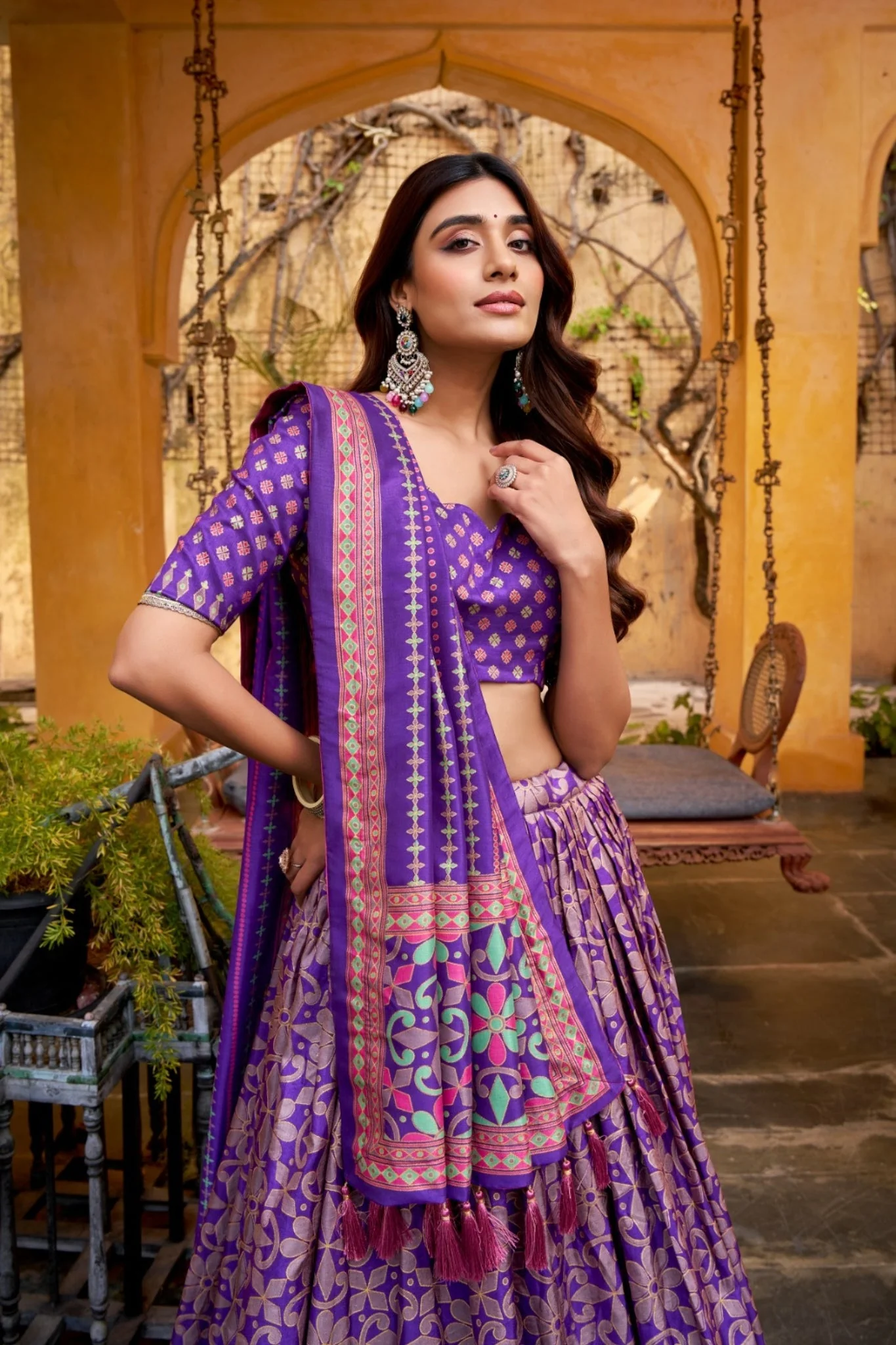 The Iconique Tasar Silk Lehenga Set Crafted In Heritage Texture And Refined Sparkle - Image 15