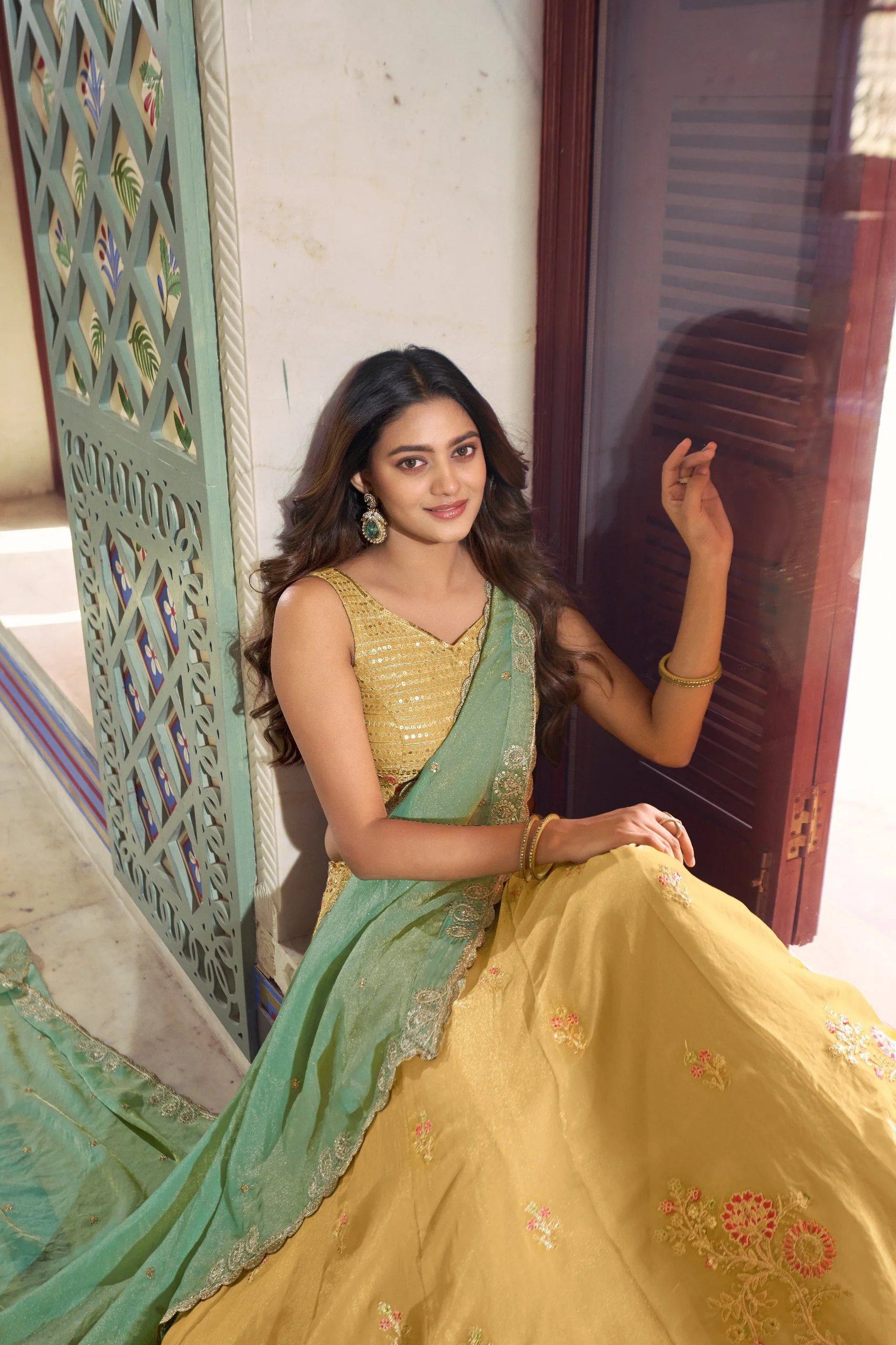 Wedding Special Yellow NC Moss Silk Designer Lehenga Set for Women - Image 2